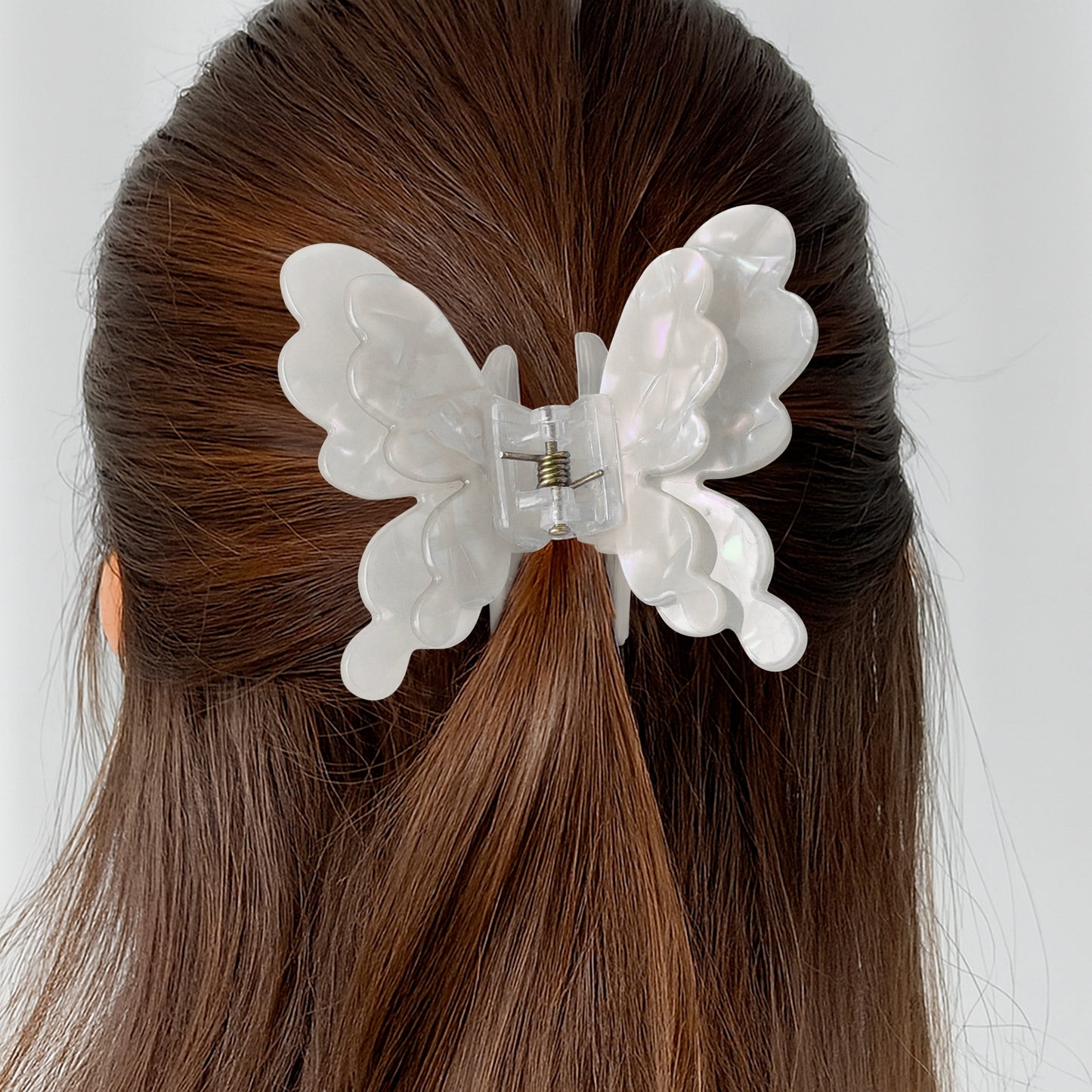 Pince Cheveux Papillon Lilac Haze Blanc