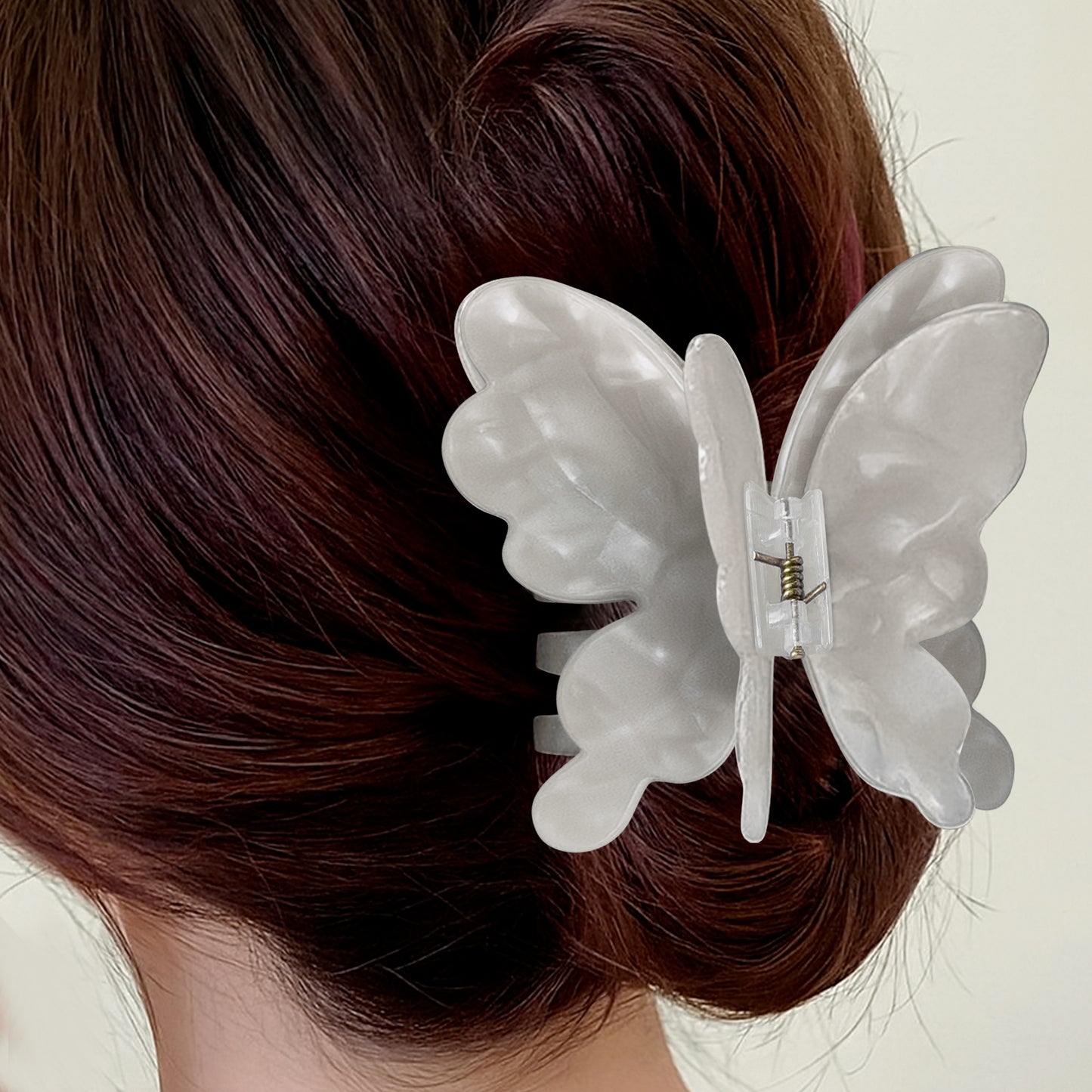 Pince Cheveux Papillon Lilac Haze Blanc