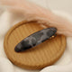 Barrette Clip Ovale Minimal Parisien Écaille Teinté Gris