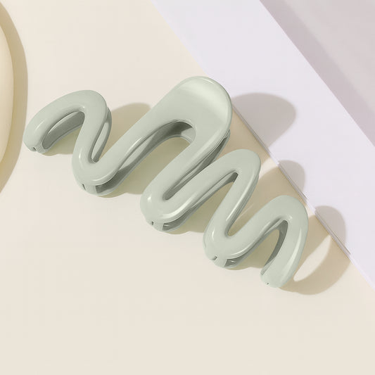 Pince Cheveux Zigzag Twist Vertigo Beige Crème