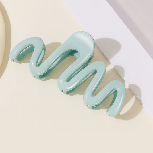Pince Cheveux Zigzag Twist Vertigo Bleu Turquoise