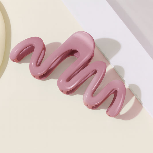 Pince Cheveux Zigzag Twist Vertigo Rose Dragée