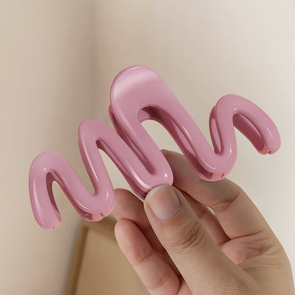 Pince Cheveux Zigzag Twist Vertigo Rose Dragée