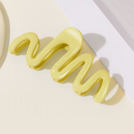 Pince Cheveux Zigzag Twist Vertigo Jaune Soleil