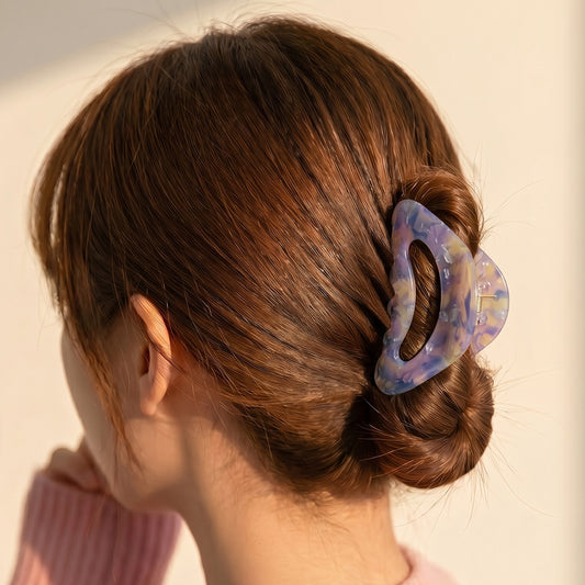 Pince Cheveux Crépuscule Irisé aux Nuances Violettes