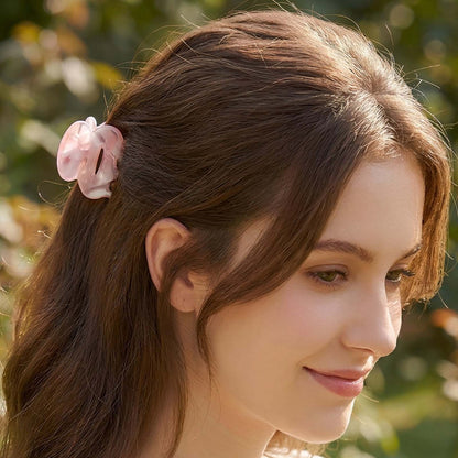 Mini Pince Cheveux Crocro Pastel Doux Rose Bonbon