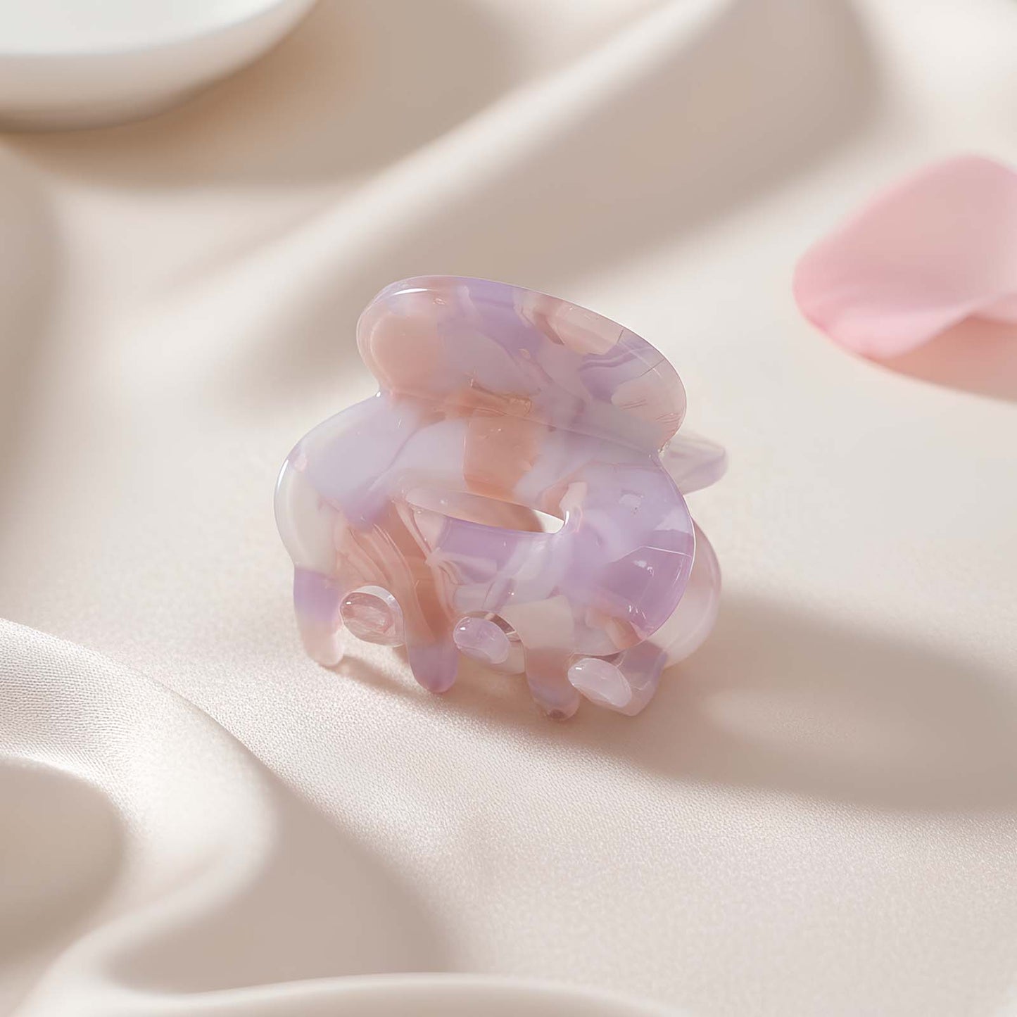 Mini Pince Cheveux Crocro Pastel Doux Violet Clair