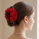 Pince Cheveux Fleur Valentine Dentelle Anglaise Rouge