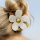 Pince Cheveux Smoky Blossom Blanc Nacré