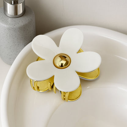 Pince Cheveux Smoky Blossom Blanc Crème