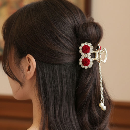 Pince Bijou Scarlet Grace Bordeaux