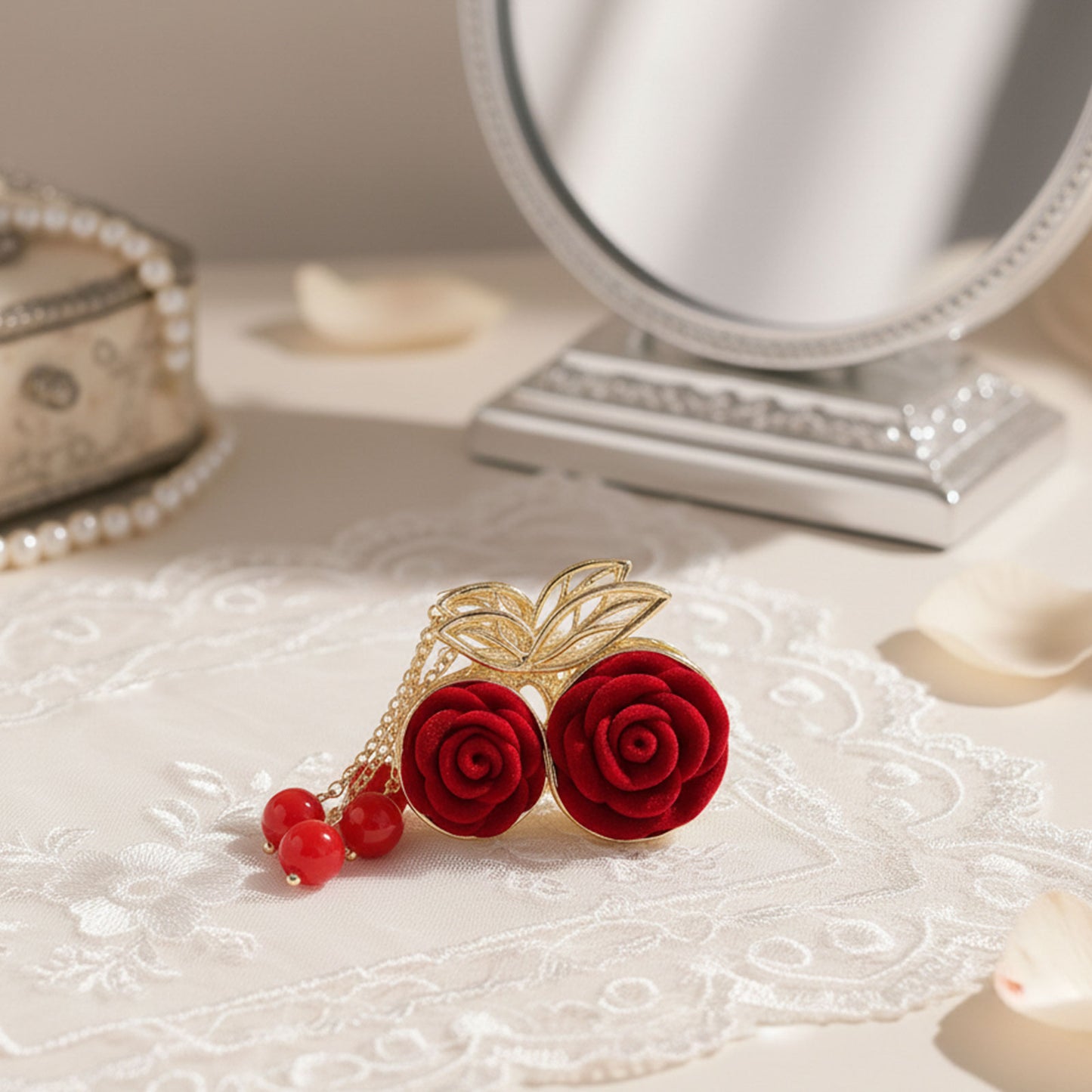 Pince Bijou Crimson Jewel Rouge Bordeaux