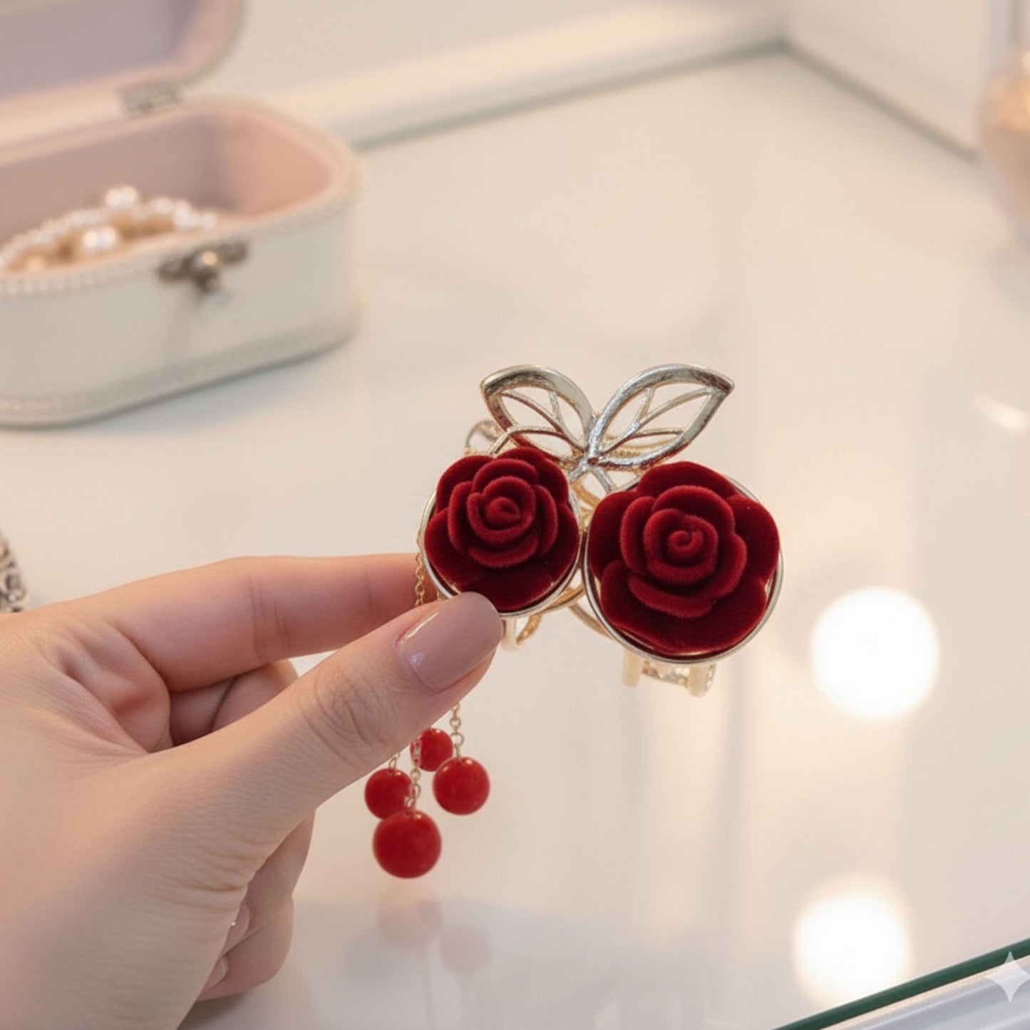 Pince Bijou Crimson Jewel Rouge Bordeaux