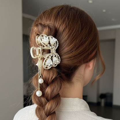 Pince Bijou Lily Wings Blanc