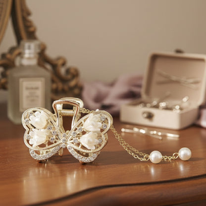 Pince Bijou Lily Wings Blanc