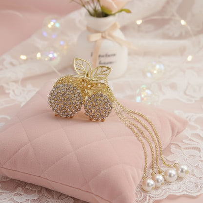 Pince Bijou Crystal Bloom Blanc