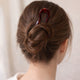 Épingle à Chignon Française Ondulée Brume Ambrée
