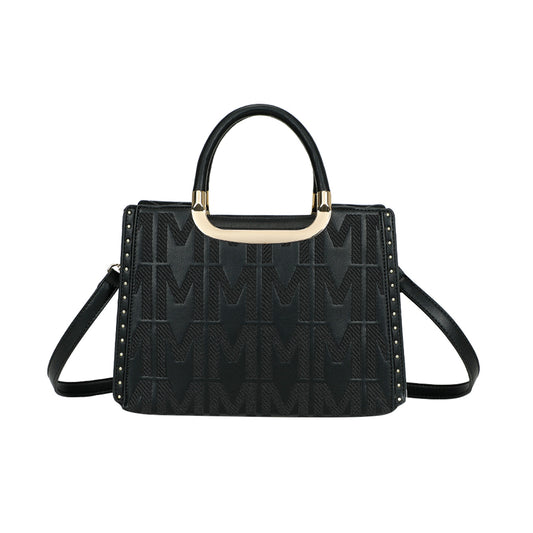 Sac à Main Imprimé Monogramme Le Reflet Noir