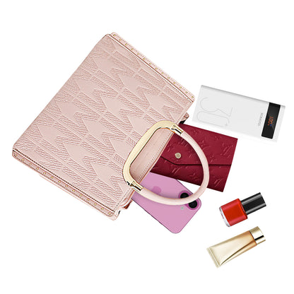 Sac à Main Imprimé Monogramme Le Reflet Rose
