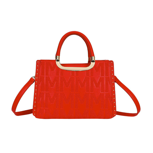 Sac à Main Imprimé Monogramme Le Reflet Rouge