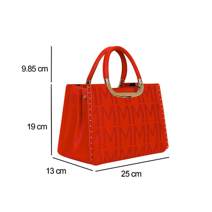 Sac à Main Imprimé Monogramme Le Reflet Rouge