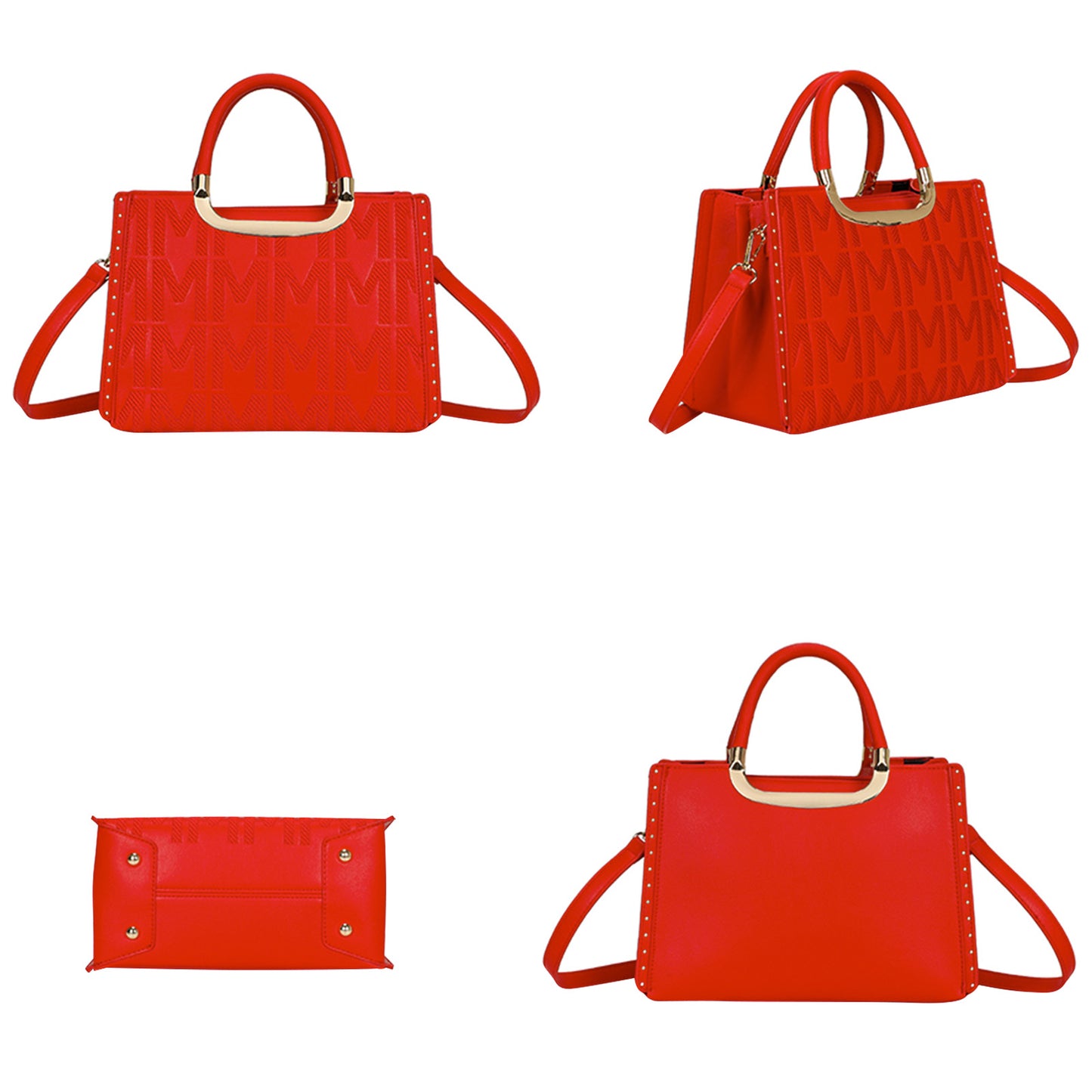 Sac à Main Imprimé Monogramme Le Reflet Rouge