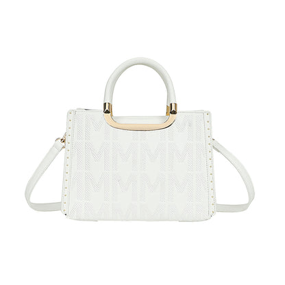 Sac à Main Imprimé Monogramme Le Reflet Blanc