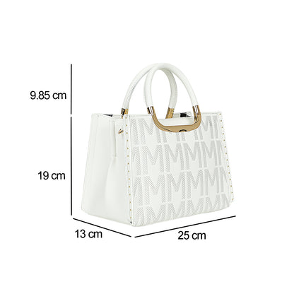 Sac à Main Imprimé Monogramme Le Reflet Blanc