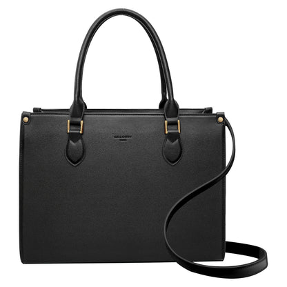 Sac Tote Élégant en Similicuir Liégé Louisianna Noir