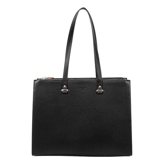 Sac Cabas Porté Épaule en Similicuir Le Classique Noir