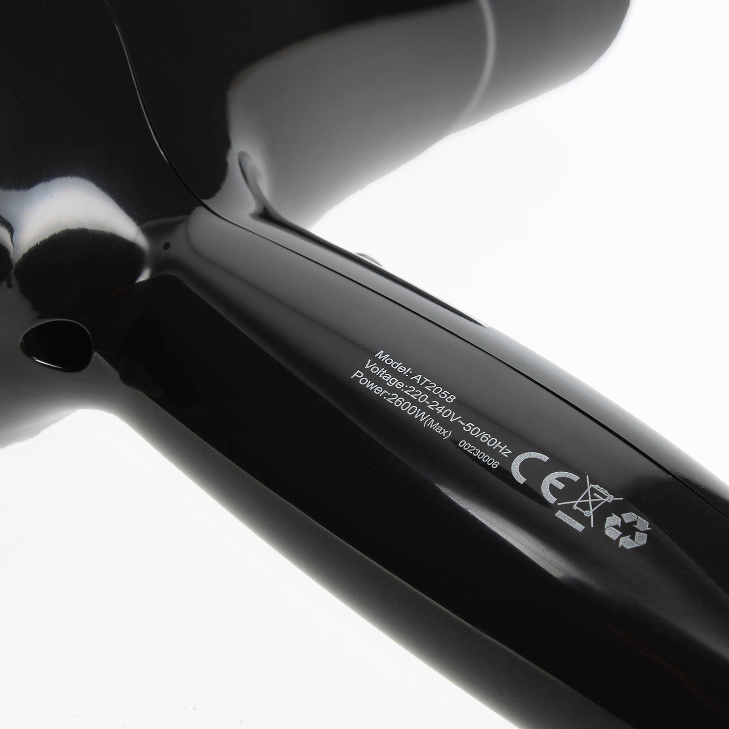 Sèche-cheveux Professionnel LinQ Noir Argent avec Embout Amovible