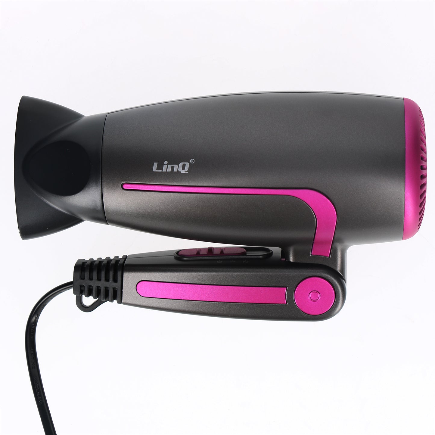 Sèche-cheveux de Voyage LinQ Fuchsia avec Protection Surchauffe