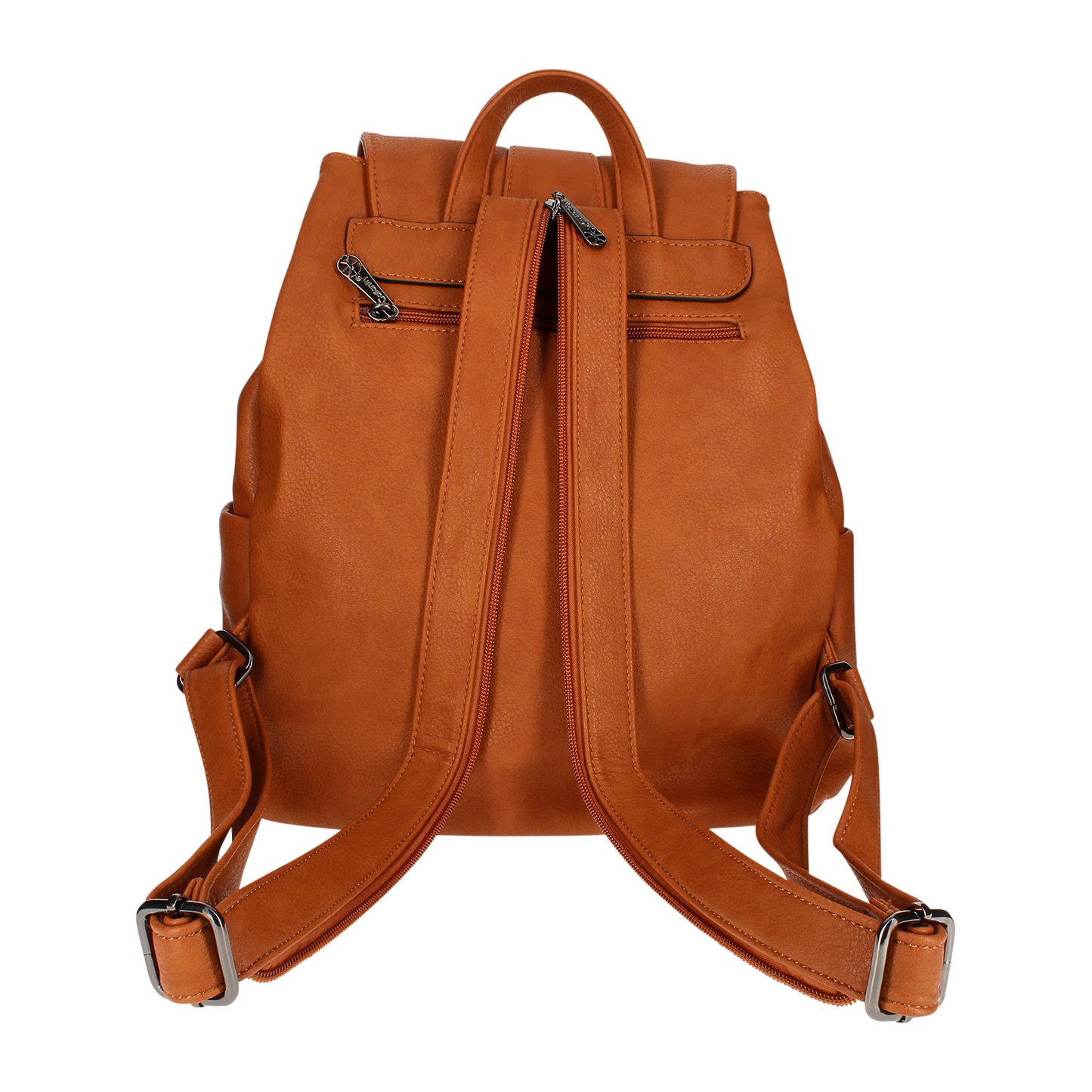 Sac à Dos Silhouette Chic en Similicuir Marron