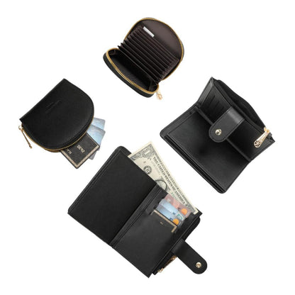 Coffret Duo de Portefeuille et Porte-cartes L'Essentiel Noir