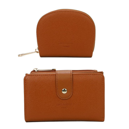 Coffret Duo de Portefeuille et Porte-cartes L'Essentiel Marron