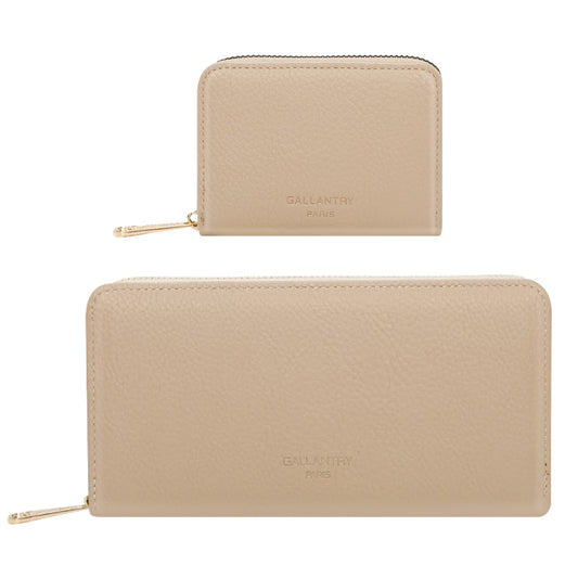 Coffret Duo de Portefeuille et Porte-cartes Le Quotidien Rose