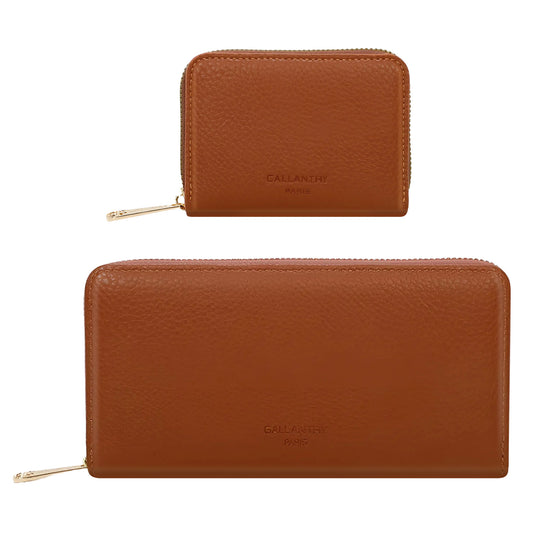 Coffret Duo de Portefeuille et Porte-cartes Le Quotidien Marron