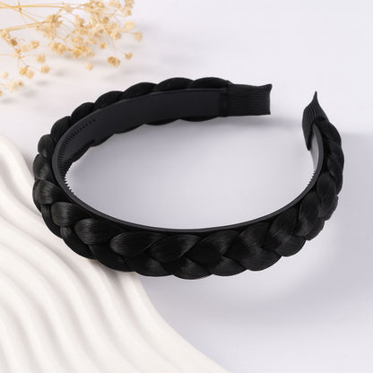 Serre-tête Couronne Tressée Maryrose Noir