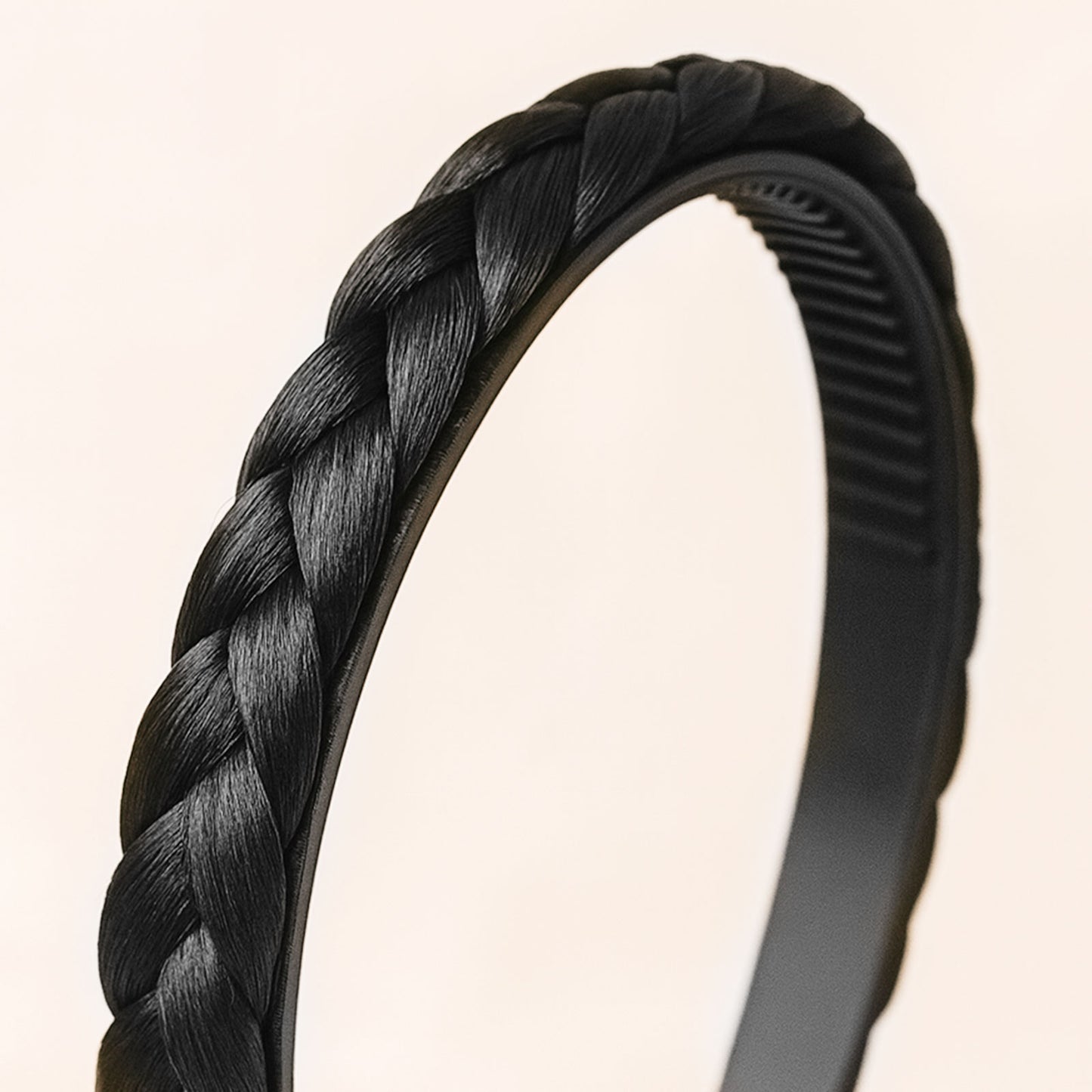 Serre-tête Couronne Tressée Maryrose Noir