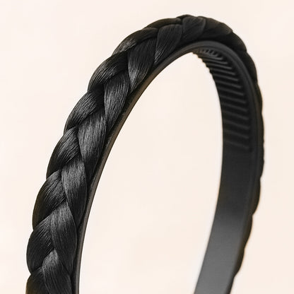 Serre-tête Couronne Tressée Maryrose Noir
