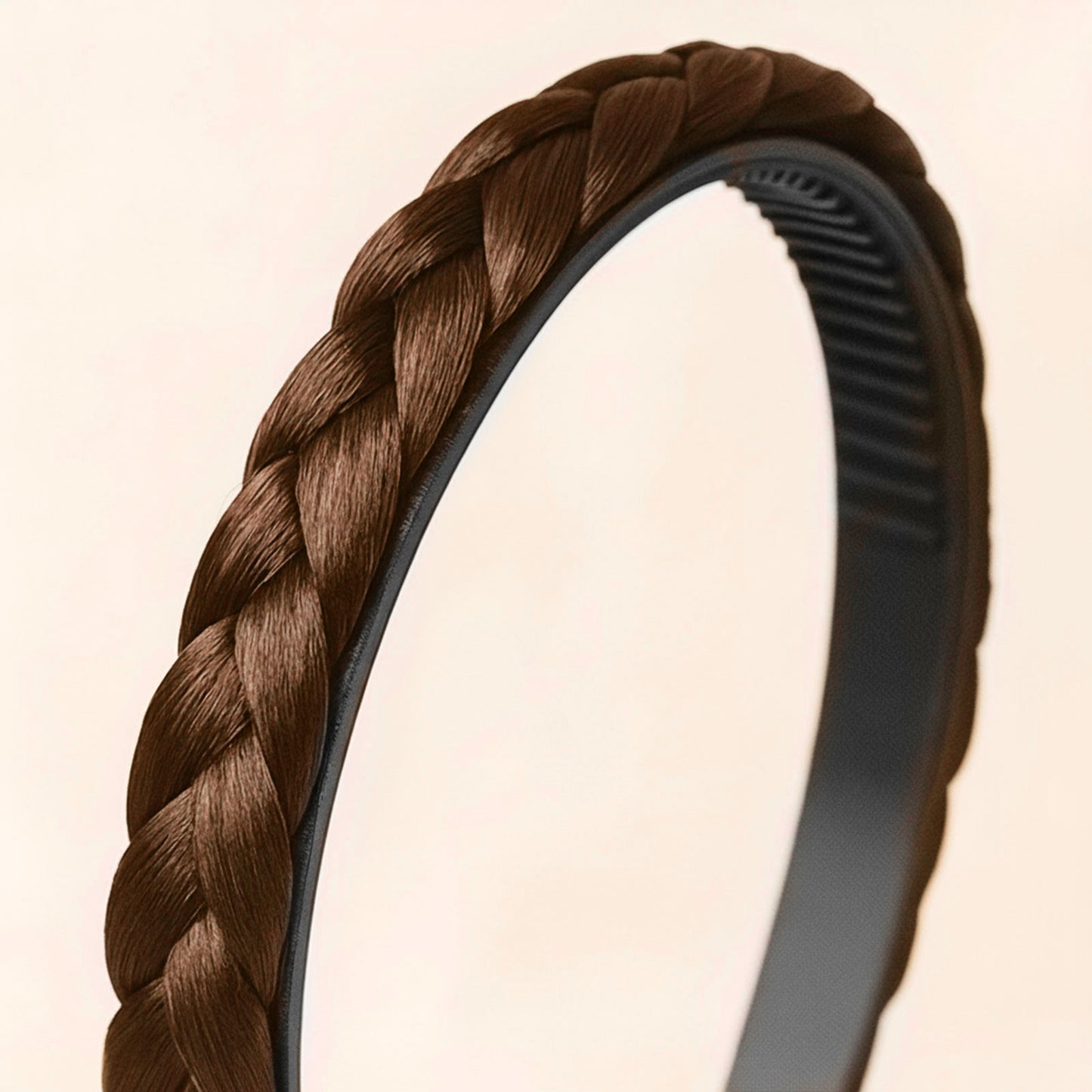 Serre-tête Couronne Tressée Maryrose Marron Foncé