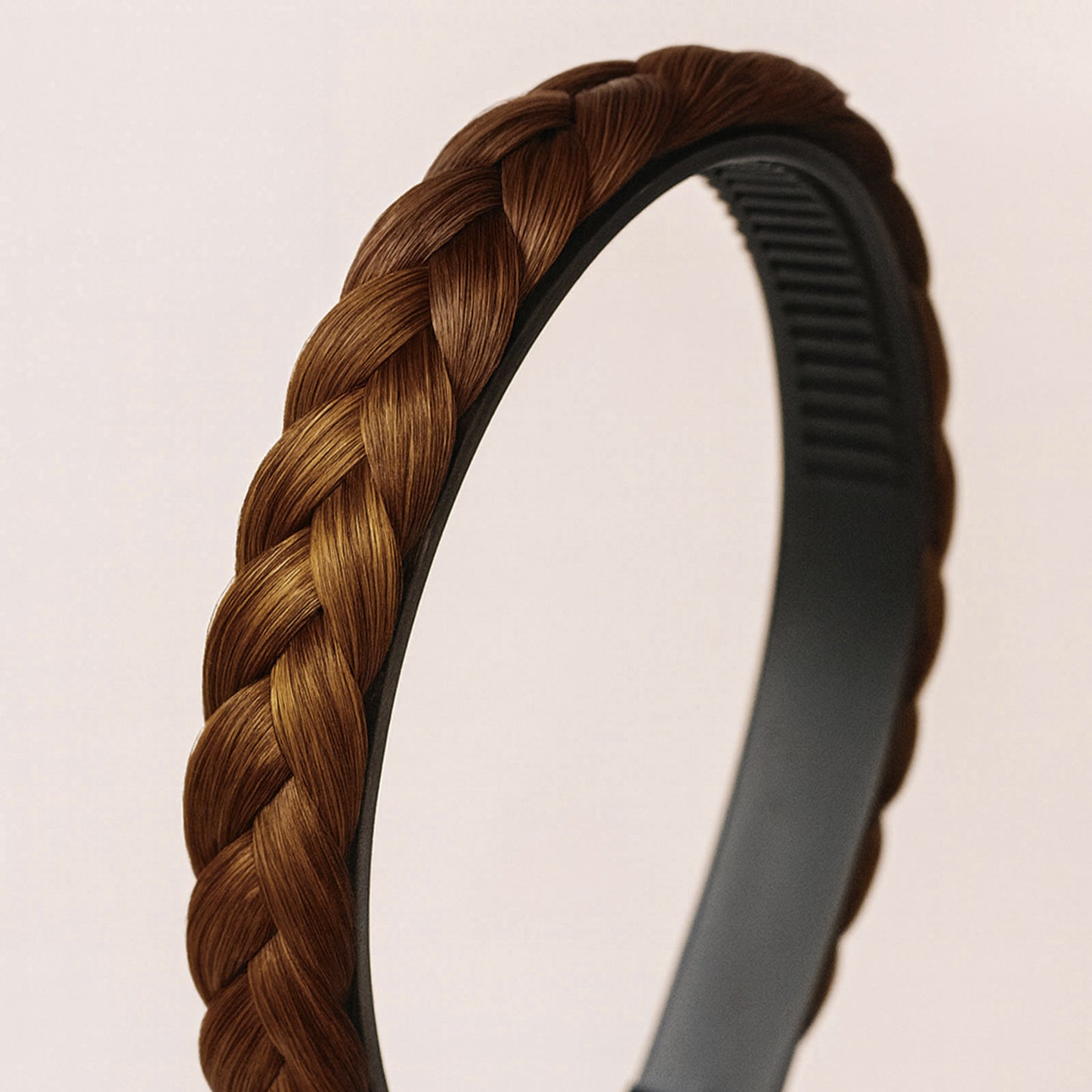 Serre-tête Couronne Tressée Maryrose Marron Clair