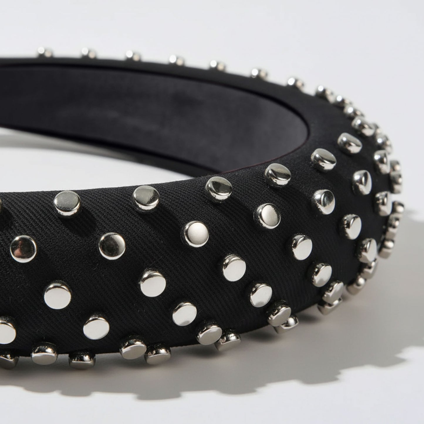Serre-tête Large Miley Rock & Studs Noir