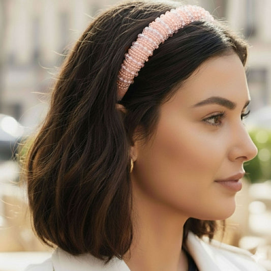 Serre-tête Bijou Angie Pink Shimmer