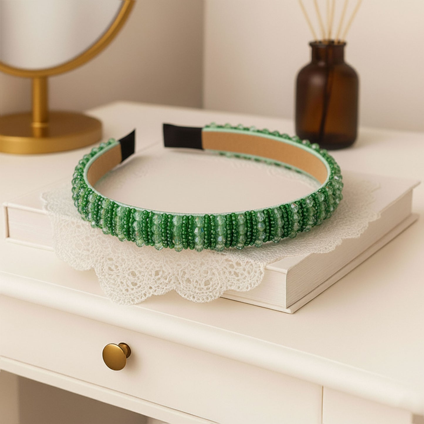 Serre-tête Bijou Angie Aurora Emerald