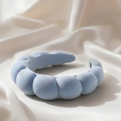 Serre-tête Spa Rembourré pour Soins Nuage Doux Bleu Clair