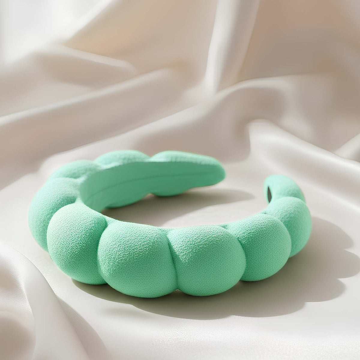Serre-tête Spa Rembourré pour Soins Nuage Doux Vert Menthe
