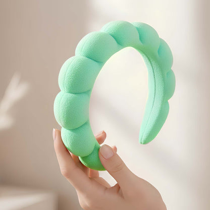 Serre-tête Spa Rembourré pour Soins Nuage Doux Vert Menthe