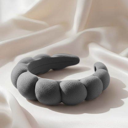Serre-tête Spa Rembourré pour Soins Nuage Doux Gris
