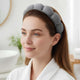 Serre-tête Spa Rembourré pour Soins Nuage Doux Gris